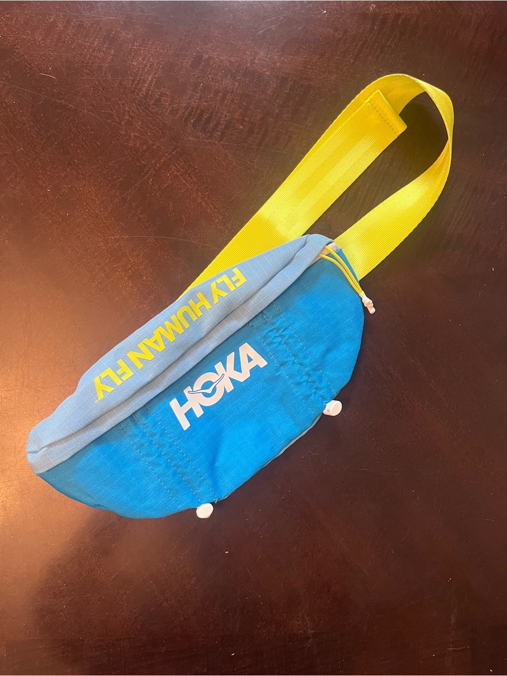Hoka Blue & Yellow Running Waist Pack
